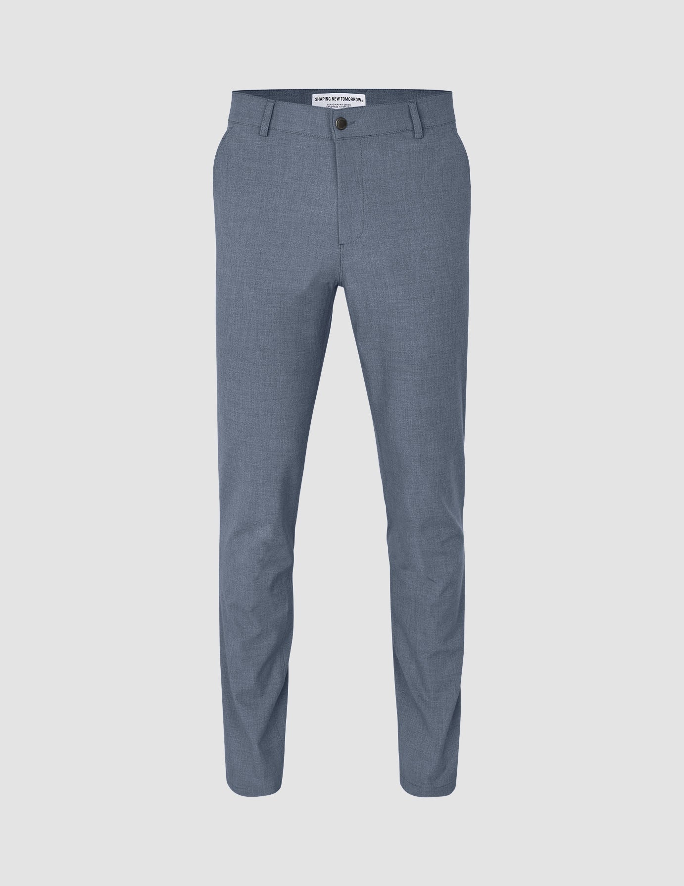 Essential Pants Slim Storm Blue Melange